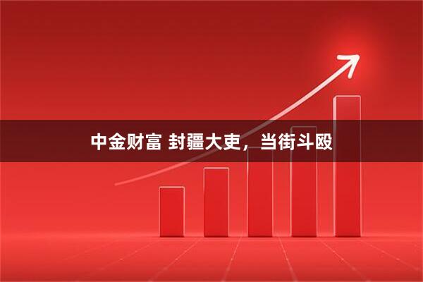 中金财富 封疆大吏，当街斗殴